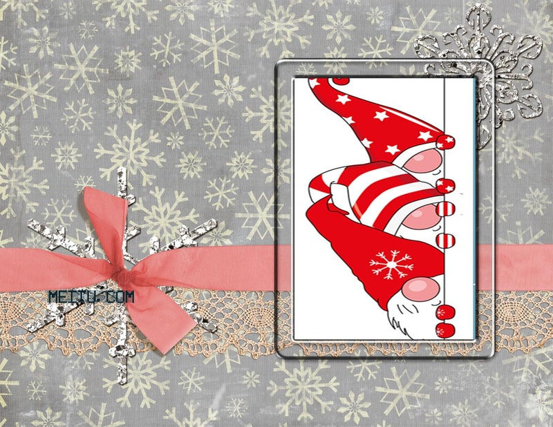 Arbuya Merry Christmas Gnome New Year Berry Branch Baubles Clear Stamps for Cards Making Decoration and Scrapbooking Rubber Stamps for Craft - Image 4
